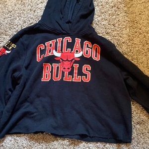 OFFICIAL NBA chicago bulls cropped hoodie